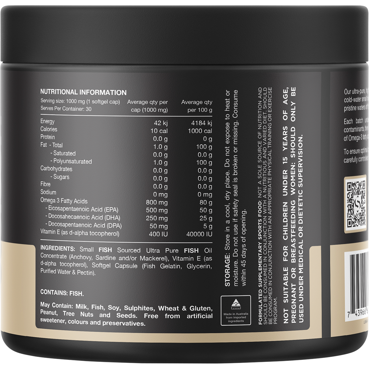 Ultra Fish Oil High Strength Norwegian Omega 3