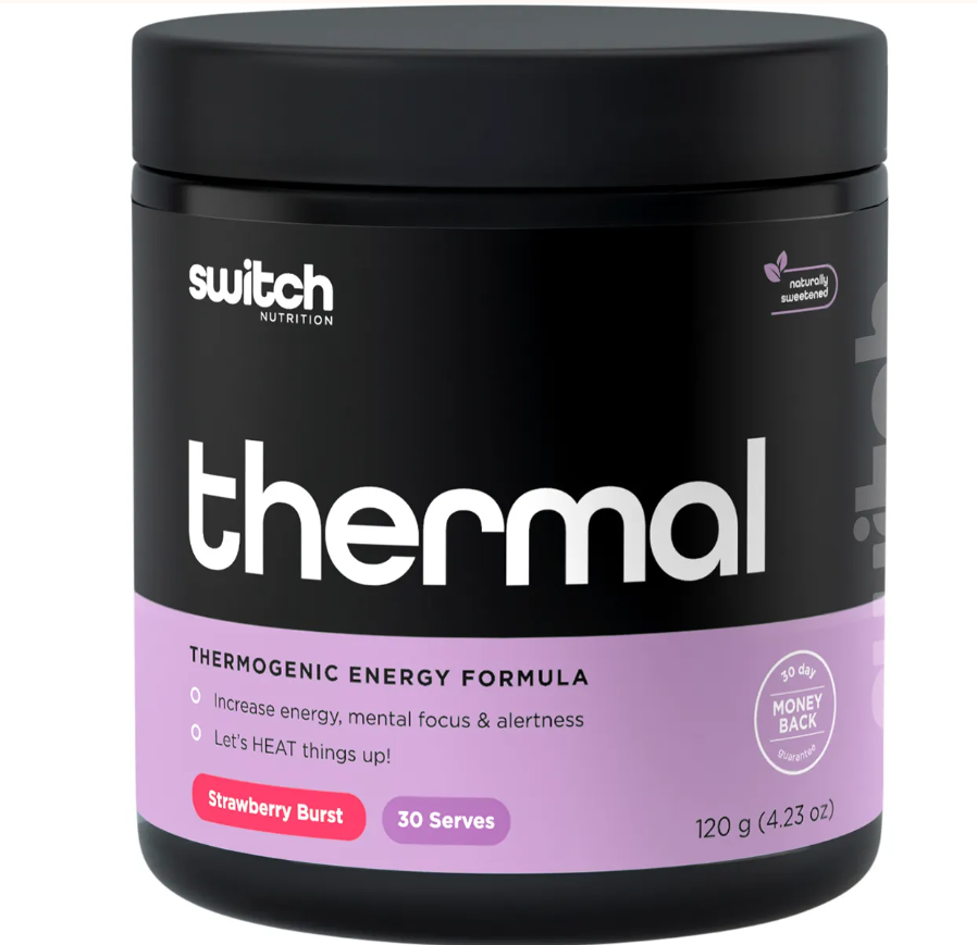 Switch Nutrition Thermal Thermogenic Energy Formula Strawberry Burst 120g