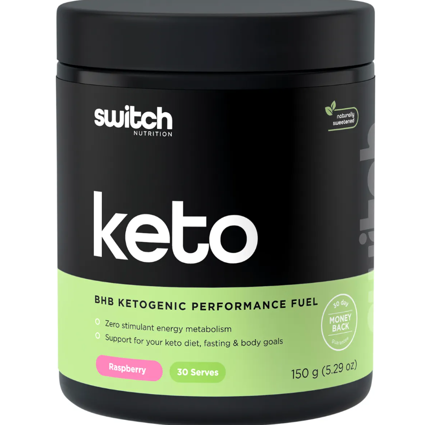 Switch Nutrition Keto BHB Ketogenic Performance Fuel Raspberry 150g