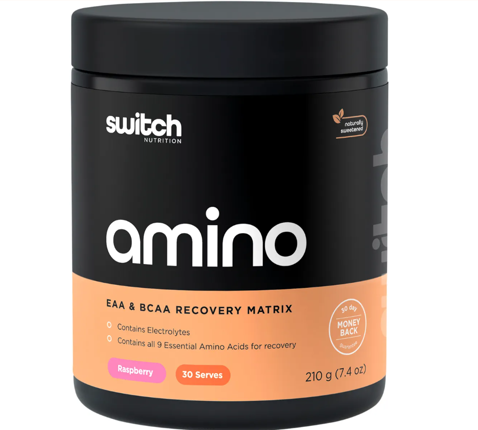Switch Nutrition Amino EAA & BCAA Electrolyte Recovery Raspberry 210g