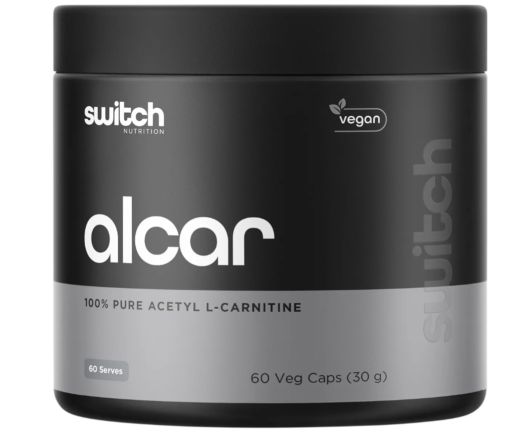 Switch Nutrition Alcar 100% Pure Acetyl L-Carnitine 60 Caps
