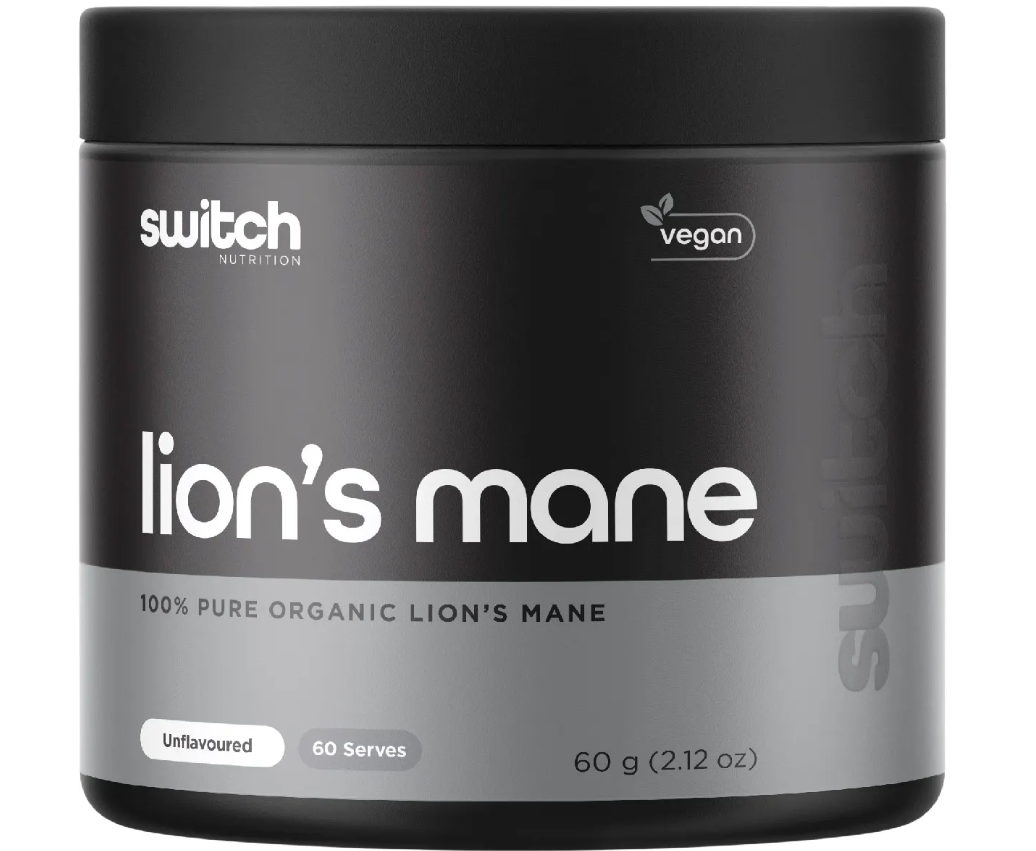 Switch Nutrition Lion's Mane 100% Pure Organic Unflavoured 60g