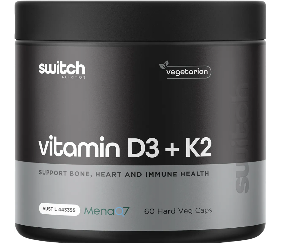 Switch Nutrition Vitamin D3 + K2 60 Caps