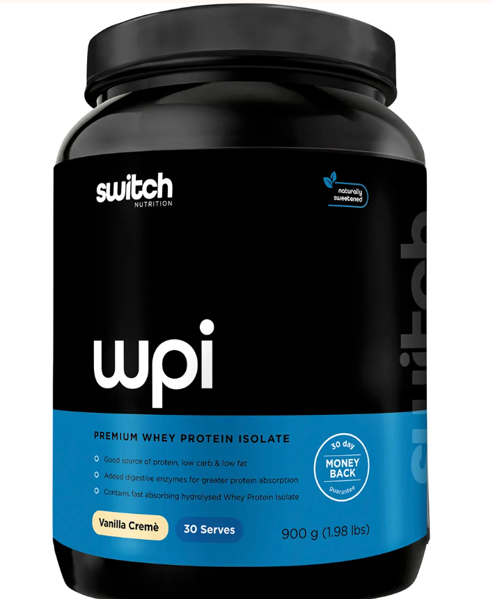 Switch Nutrition WPI Premium Whey Protein Isolate Vanilla Creme 900g