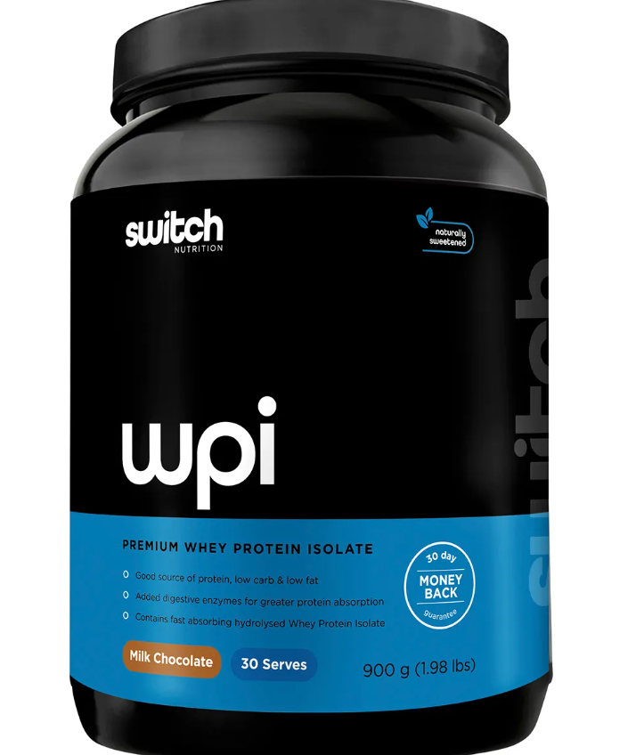 Switch Nutrition WPI Premium Whey Protein Isolate Milk Chocolate 900g