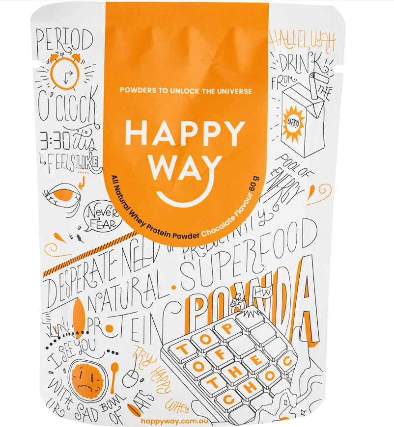 Happy Way Whey Protein Powder Chocolate 6x60g