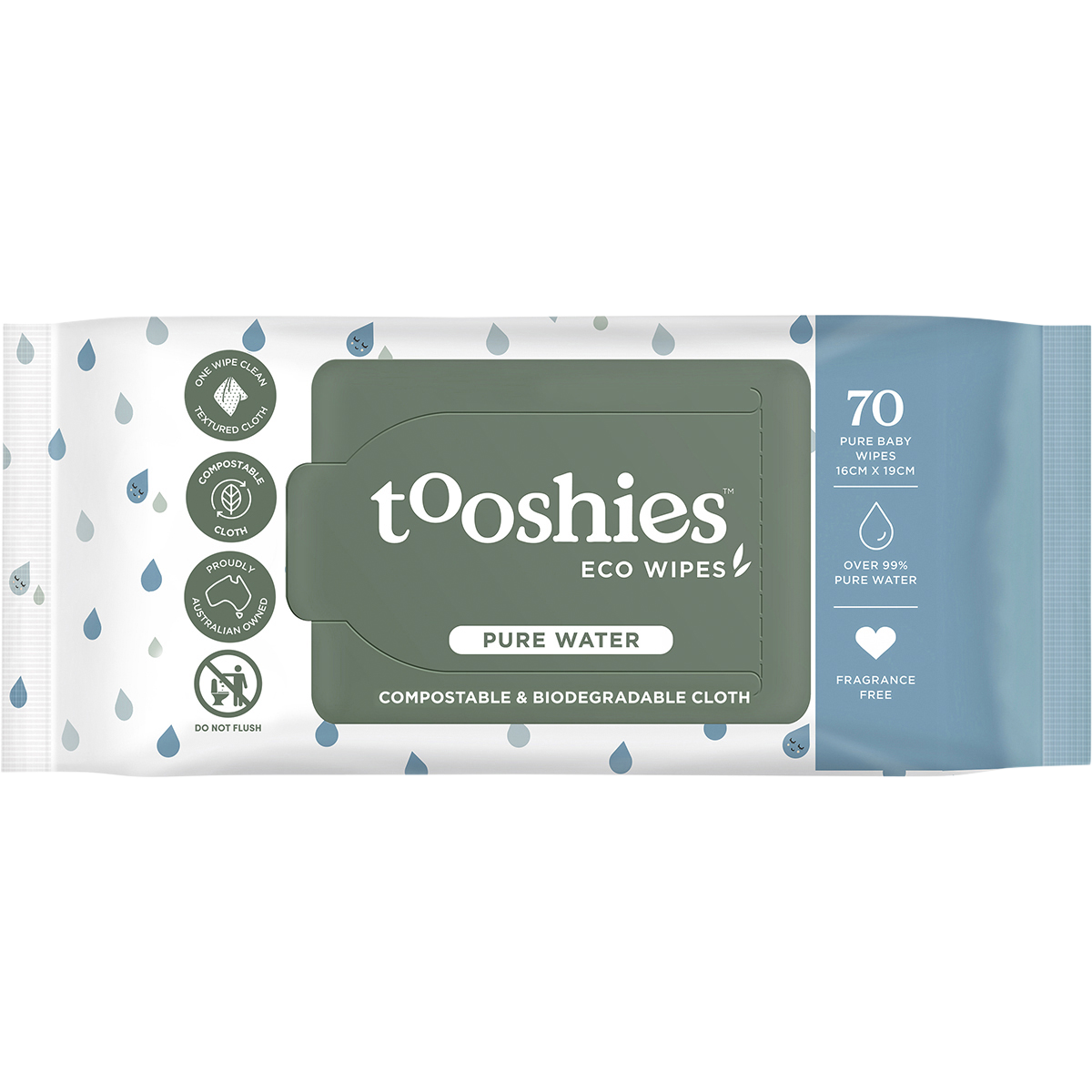 Eco Pure Baby Wipes 99% Pure Water