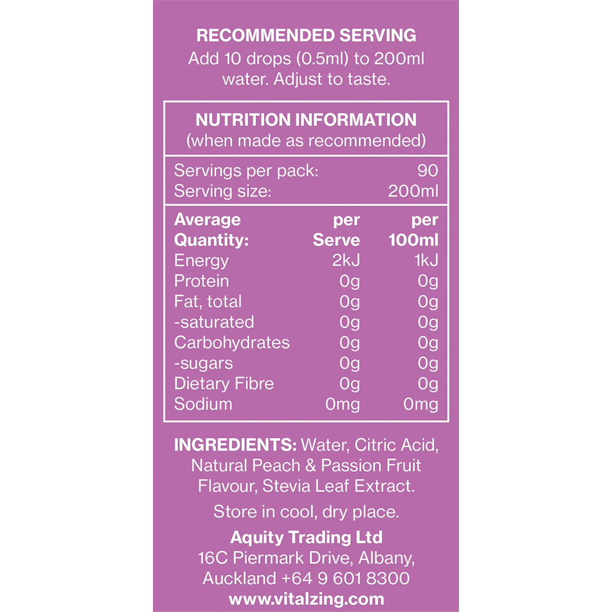 Water Drops Peach & Passionfruit