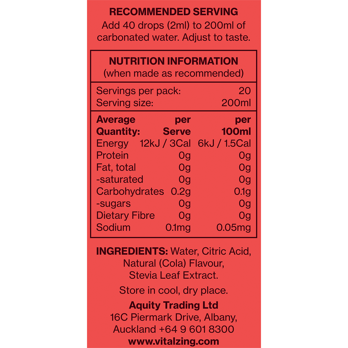 Soda Drops Vital Cola