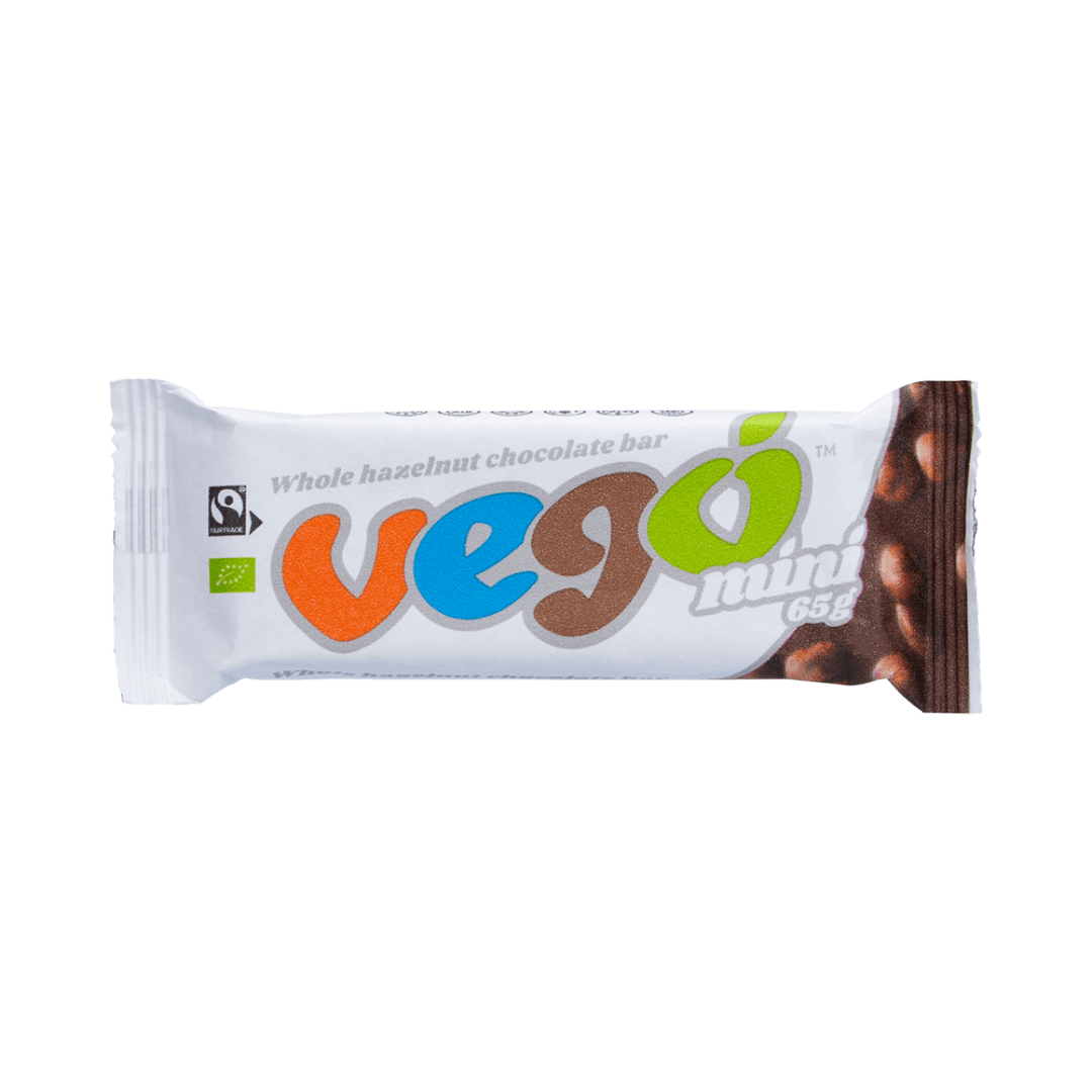 Vego Whole Hazelnut Chocolate Bar Mini 20x65g