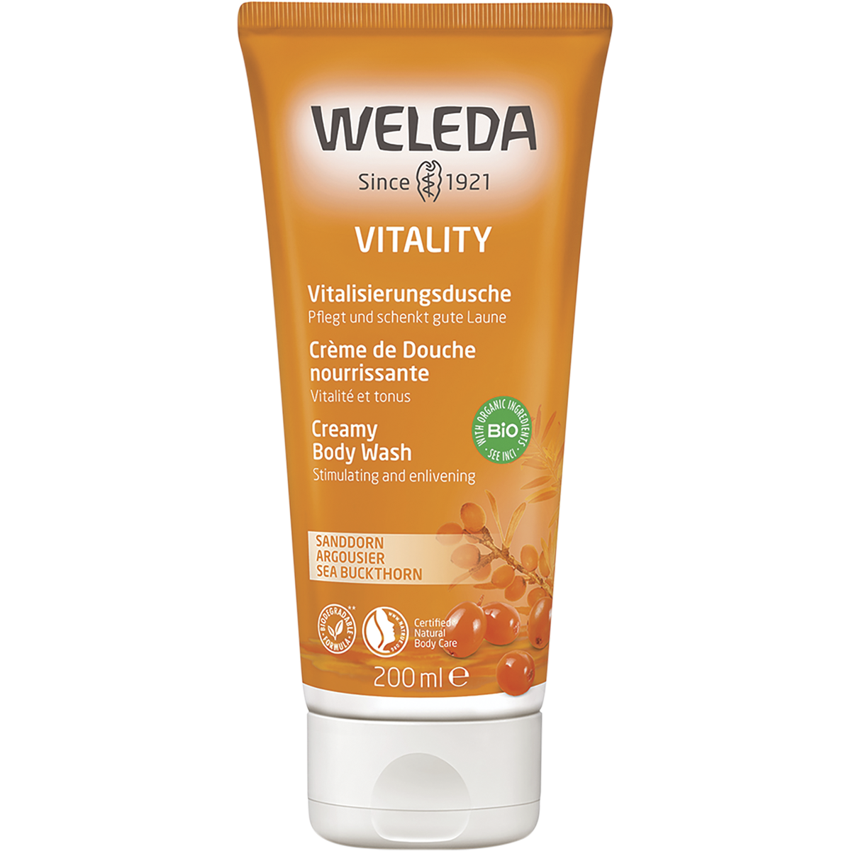 Vitality Creamy Body Wash Sea Buckthorn