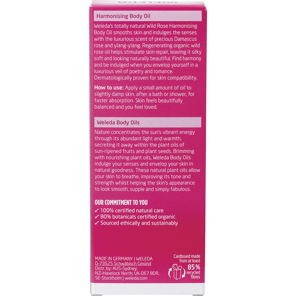 Harmonising Body Oil Wild Rose