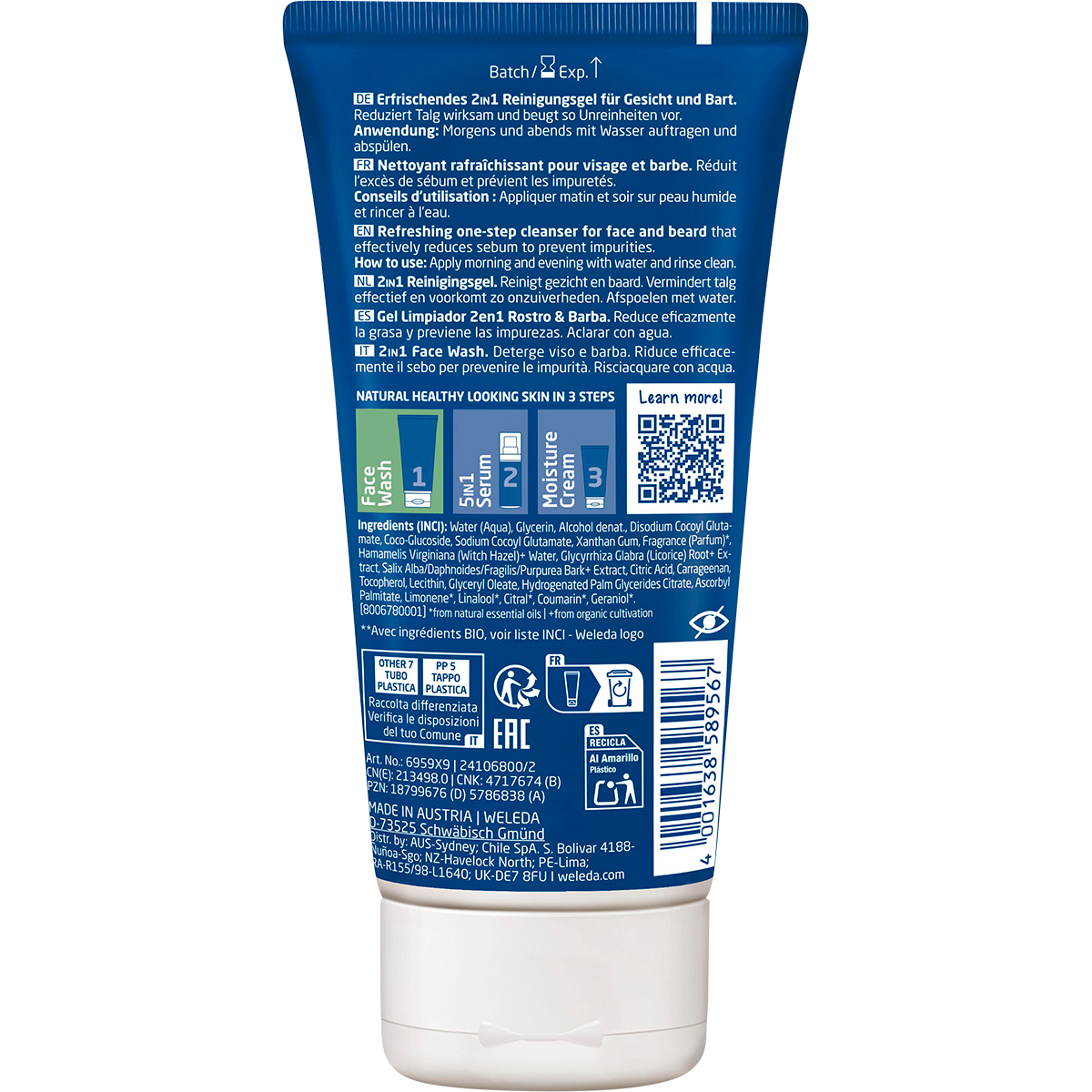 2 in 1 Face Wash Men