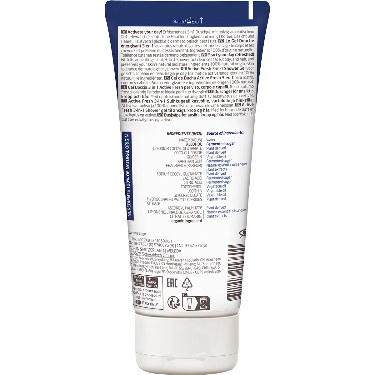 Active Fresh 3 in 1 Shower Gel Men