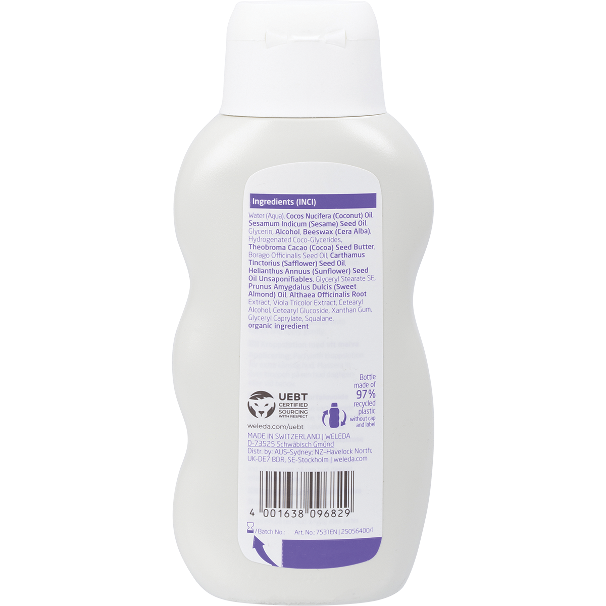 Baby Derma Body Lotion White Mallow Fragrance Free