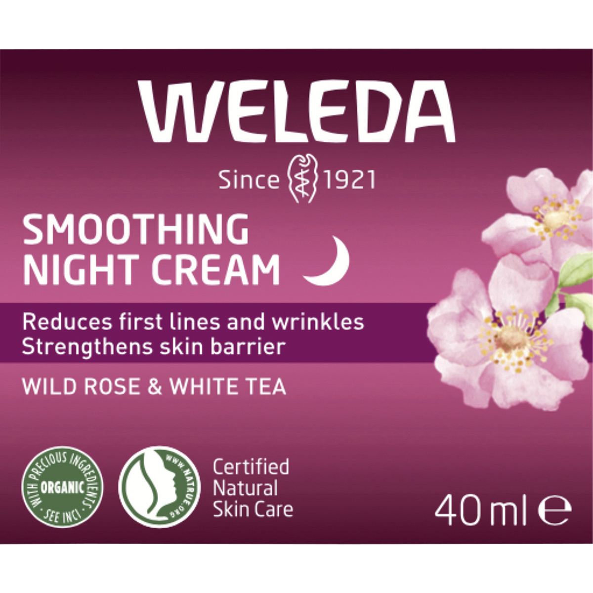 Smoothing Night Cream Wild Rose & White Tea