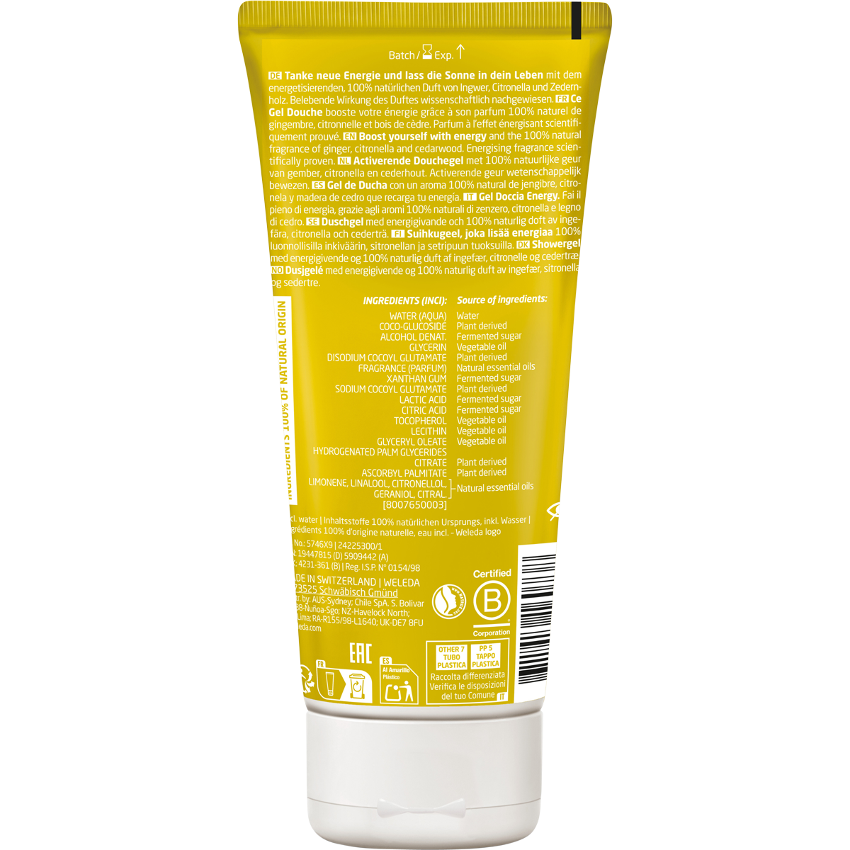 Energy Shower Gel Ginger