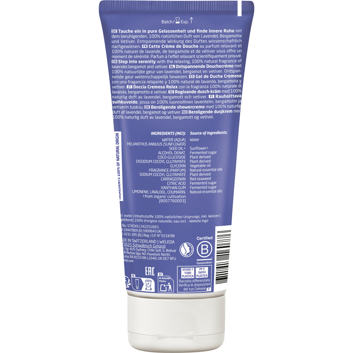 Relax Shower Cream Lavender
