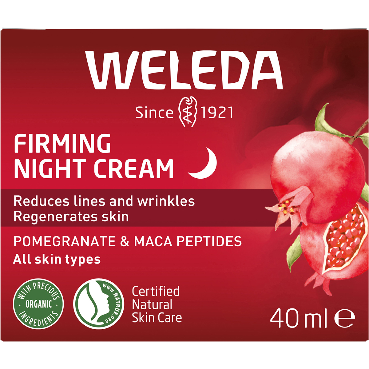 Firming Night Cream Pomegranate & Maca Peptides