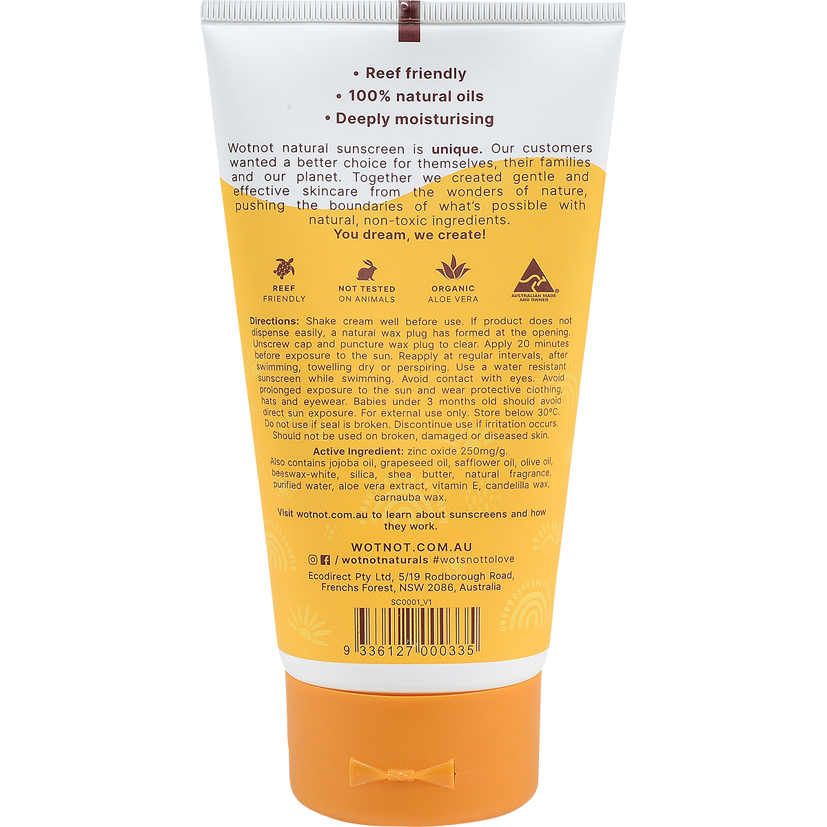 Natural Sunscreen SPF 30 Suitable For Sensitive Skin