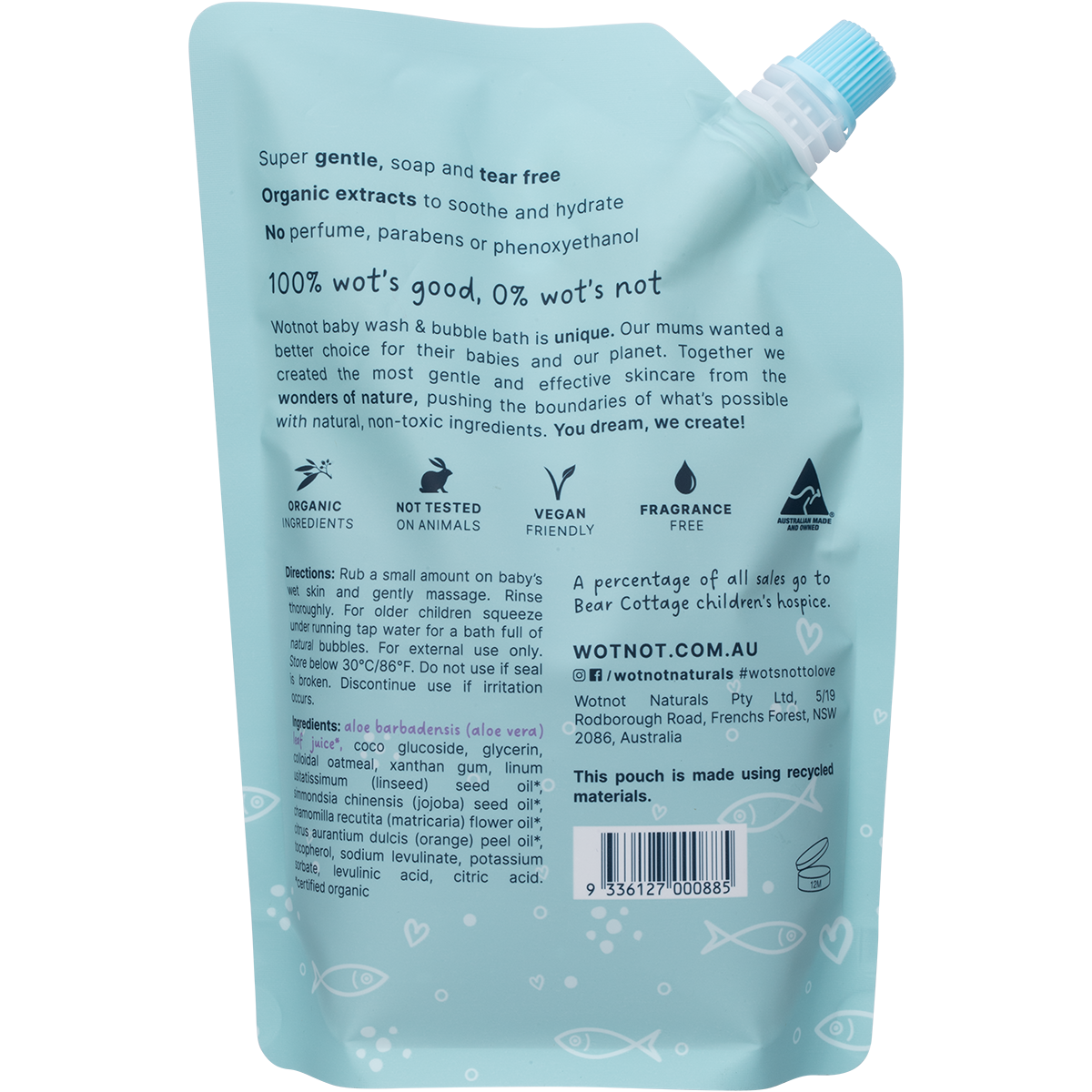 Baby Wash & Bubble Bath Refill Pack For Sensitive Skin