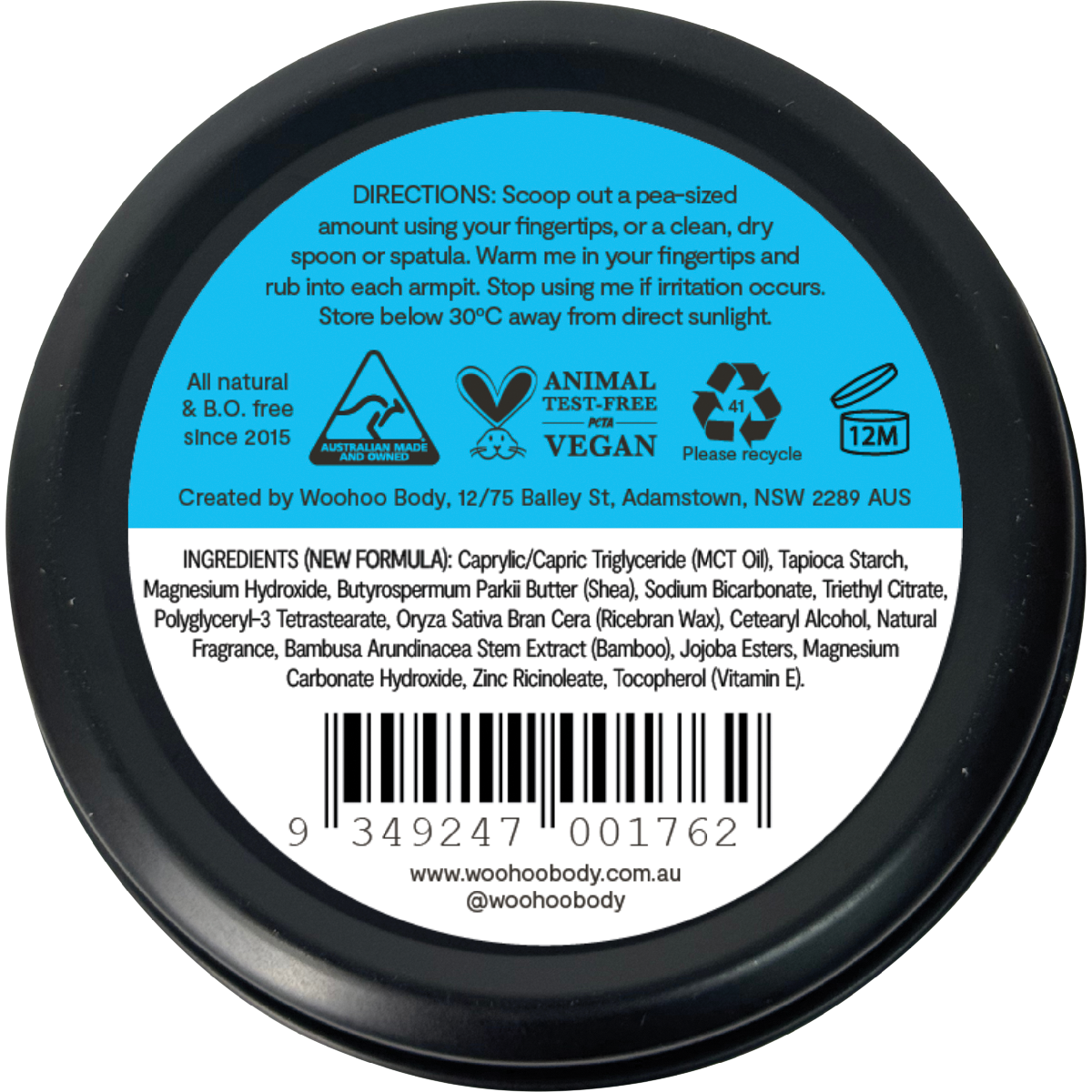 Deodorant Paste Tin Surf Regular Strength