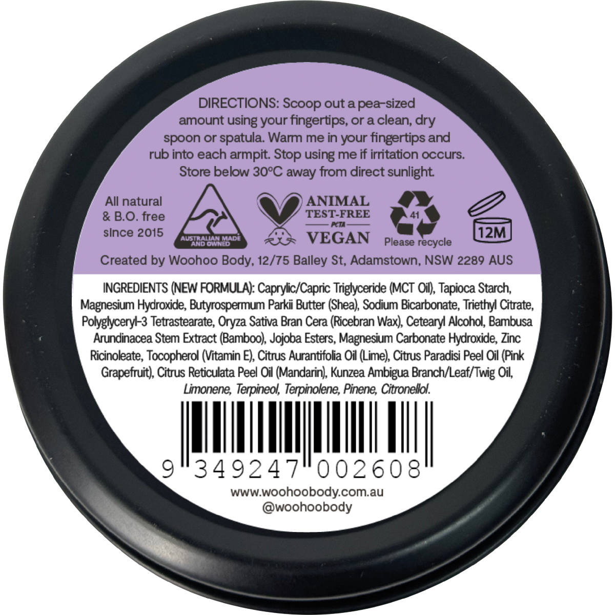 Deodorant Paste Tin Pop Extra Strength