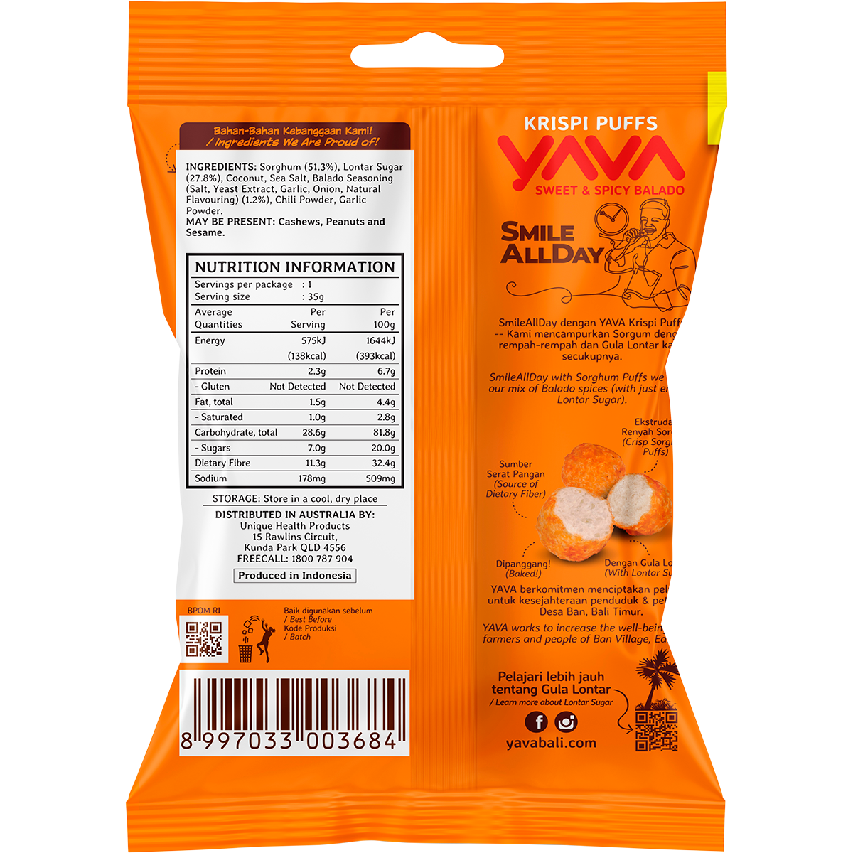 Krispi Puffs Sweet & Spicy Balado