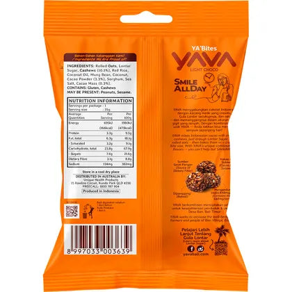 YAVA YA'Bites Granola Snack Light Choco 8x35g