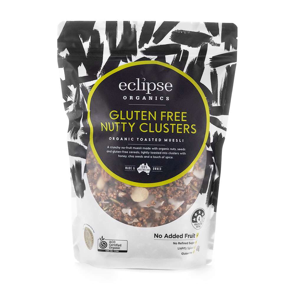 Eclipse Organic Toasted Muesli – Gluten Free Nutty Clusters