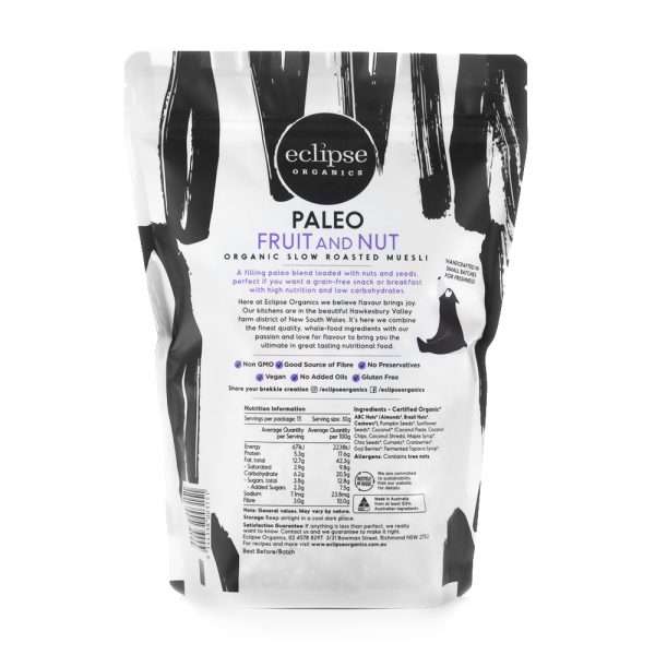 Eclipse Organic Toasted Muesli – Paleo Fruit and Nut Crunch