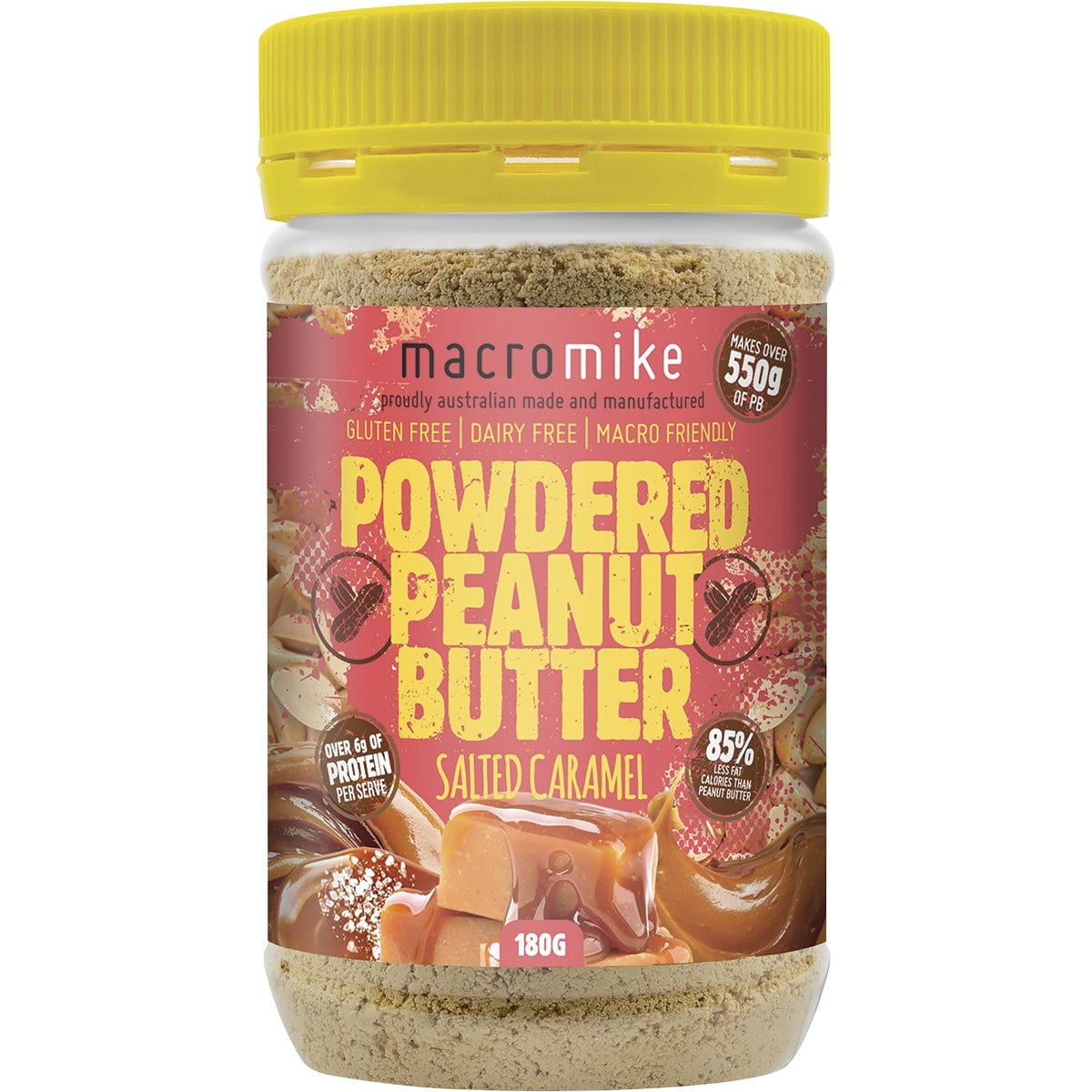 Macro Mike Powdered Peanut Butter Salted Caramel 156g