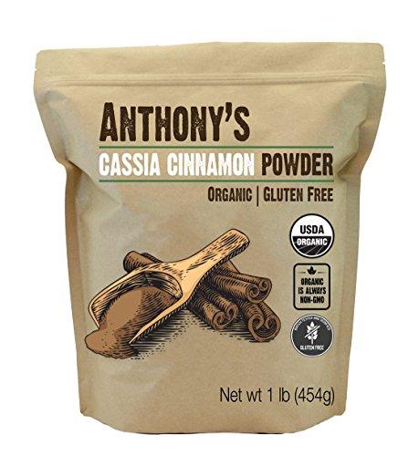 Anthony's Organic Cassia Cinnamon Powder, 1 lb, Ground, Gluten Free, - wallaby wellness