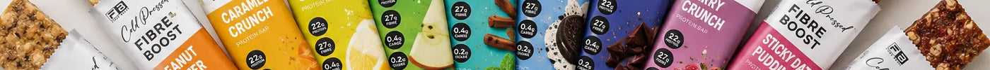 Flavours of Fibre Boost Cold Pressed Bars