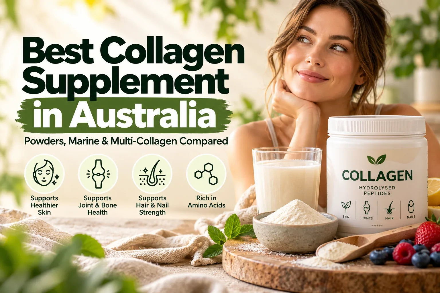 Best Collagen Supplement in Australia (2026): Powders, Marine & Multi-Collagen Compared