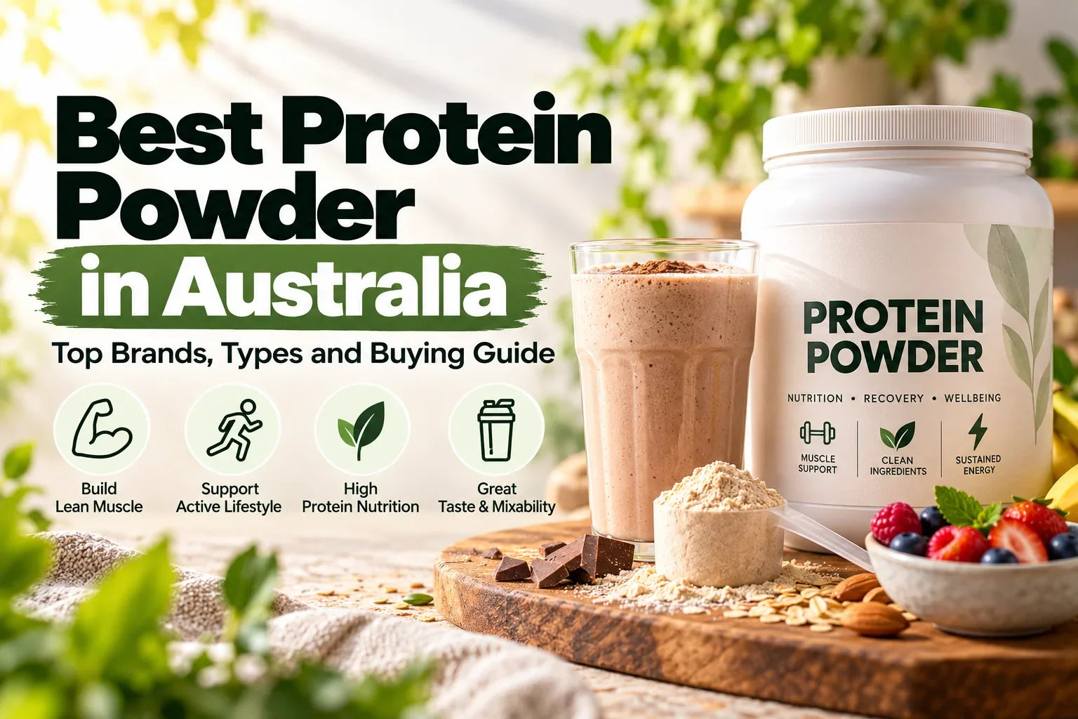 Best Protein Powder in Australia (2026): Whey, Plant and Egg Compared by Goal and Price