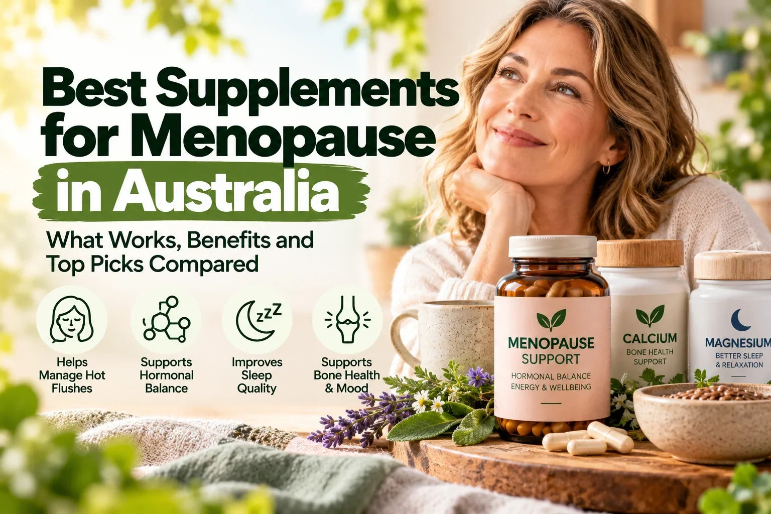 Best Supplements for Menopause in Australia (2026): What the Evidence Says and Products Compared