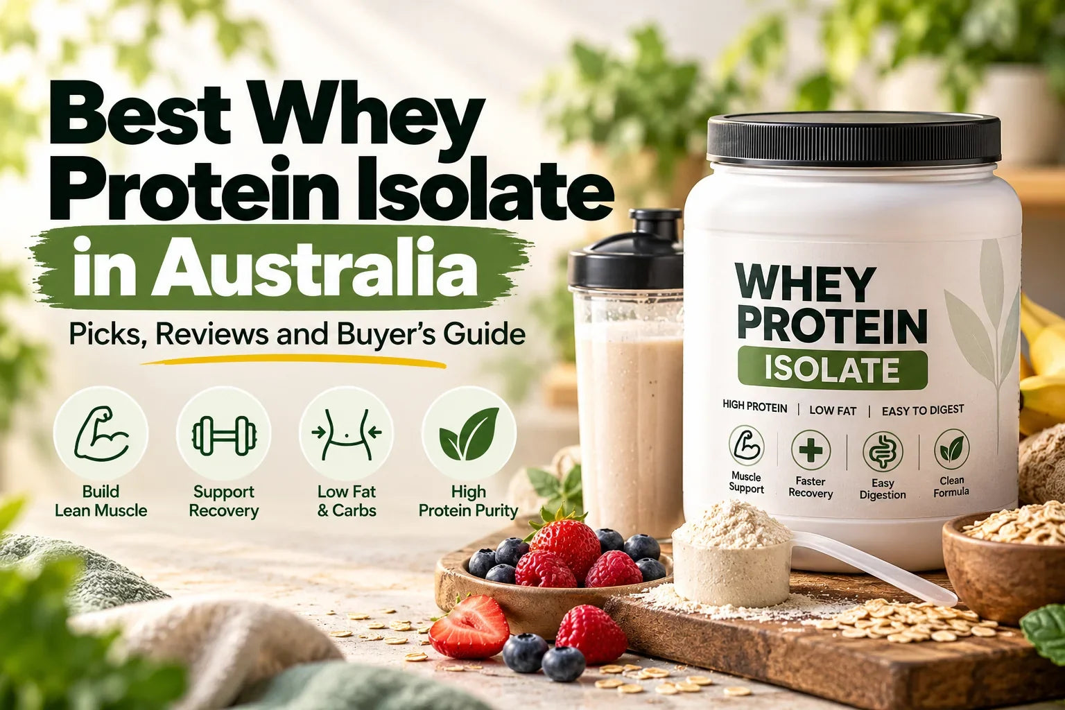 Best Whey Protein Isolate in Australia (2026): Picks by Goal and Cost per Serve