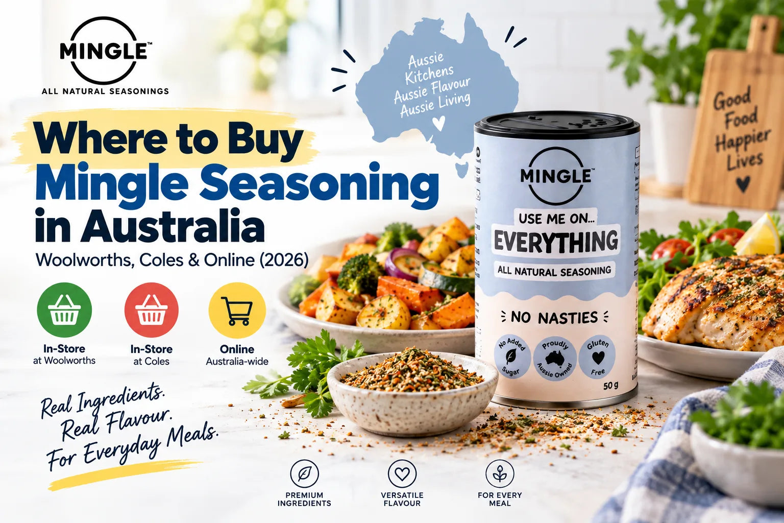 Where to Buy Mingle Seasoning in Australia: Woolworths, Coles & Online (2026)
