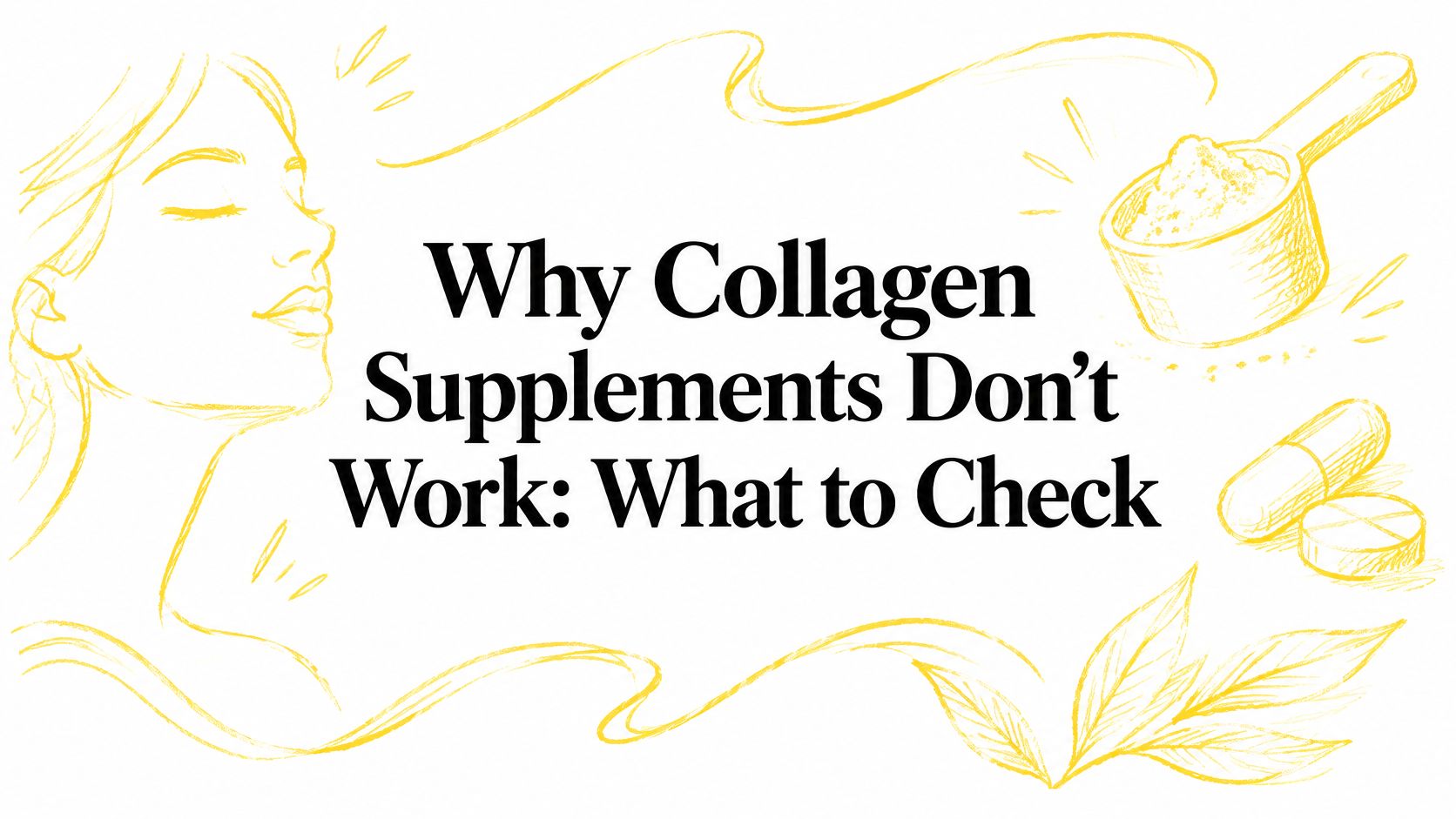 Why Collagen Supplements Don't Work: What to Check
