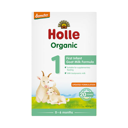 Holle Organic Goat Milk Infant Formula 1 with DHA 400g (Pack of 5)