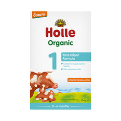 Holle Organic Cow Milk Infant Formula 1 with DHA 500g (Pack of 5)