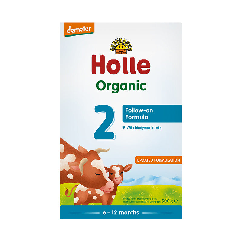 Holle Organic Cow Milk Infant Follow-On Formula 2 with DHA 500g (Pack of 5)