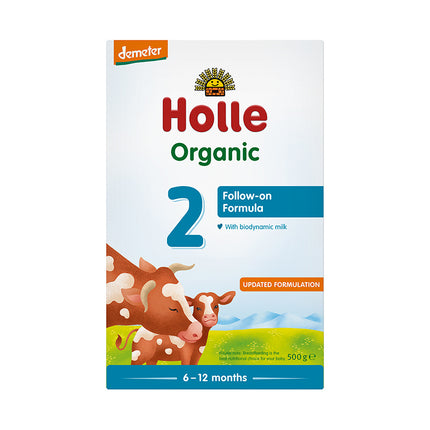 Holle Organic Cow Milk Infant Follow-On Formula 2 with DHA 500g (Pack of 5)