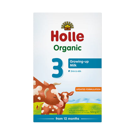 Holle Organic Cow Milk Toddler Formula 3 with DHA 500g (Pack of 5)