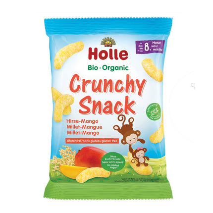 Holle Organic Millet Mango Crunchy Snack 25g (Pack of 8)