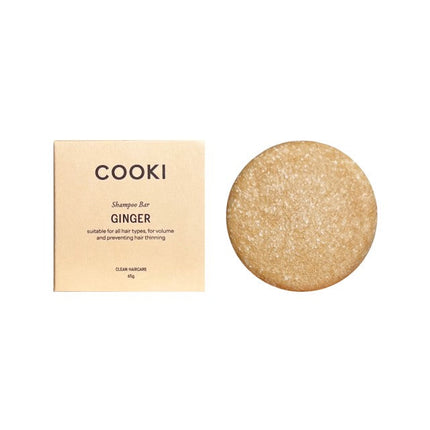 Cooki Haircare Ginger Shampoo Bar With Tin 65g