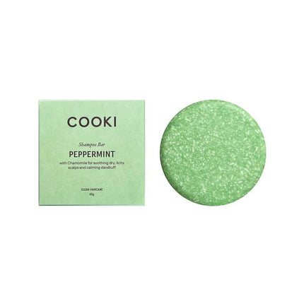 Cooki Haircare Peppermint & Chamomile Shampoo Bar In Box 65g