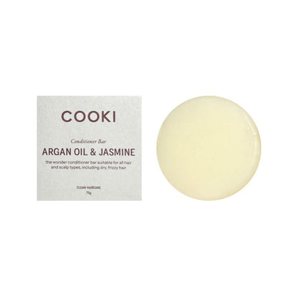 Cooki Haircare Argan Oil & Jasmine Conditioner Bar In Box 75g