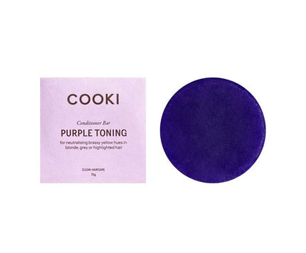 Cooki Haircare Purple Toning Conditioner Bar in Box 75g